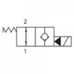 Cartridge valve normally opened